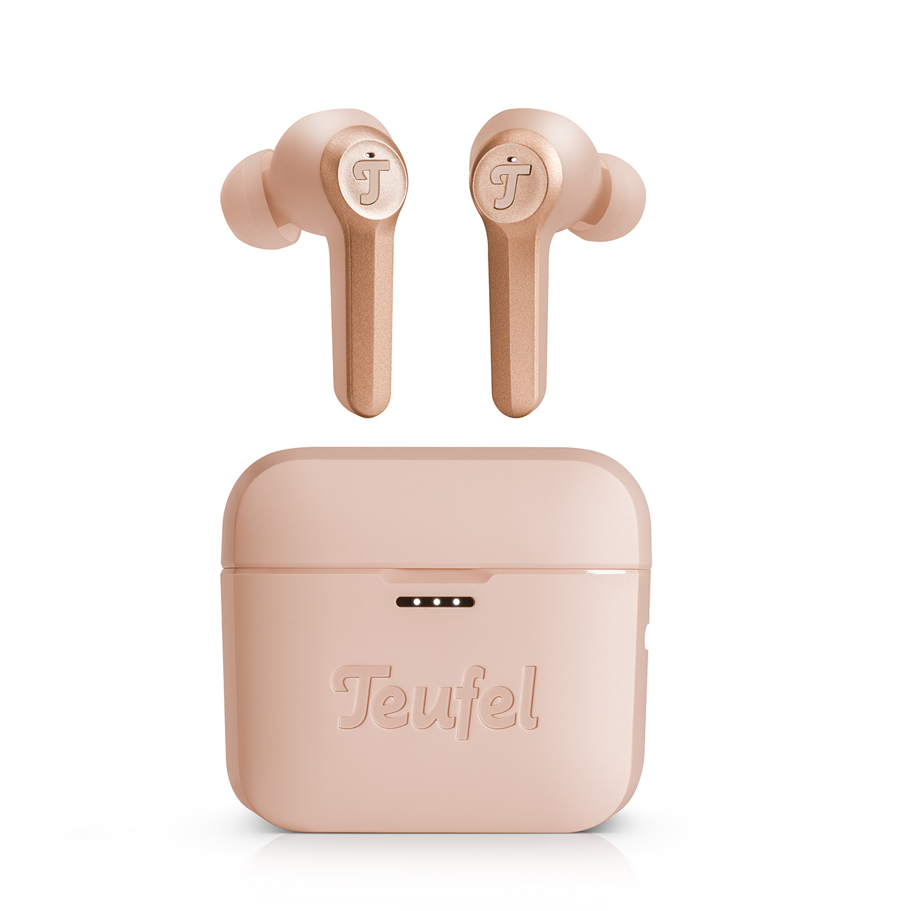 Teufel AIRY TWS | In-ear bluetooth koptelefoon, draadloze oortjes met oplaadcase - goud