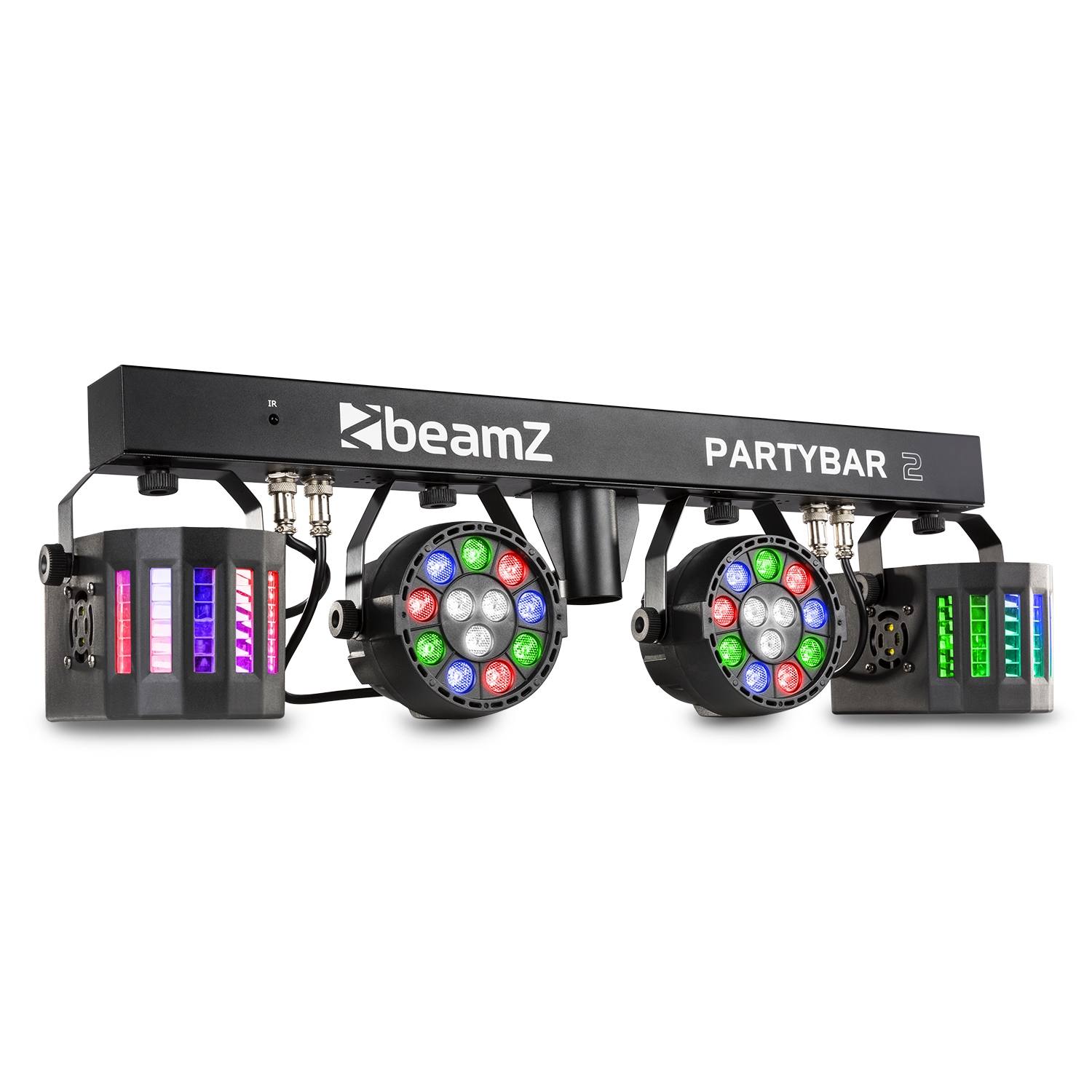 BeamZ PartyBar2 complete lichtset met 2x LED Derby & 2x LED par spot + statief