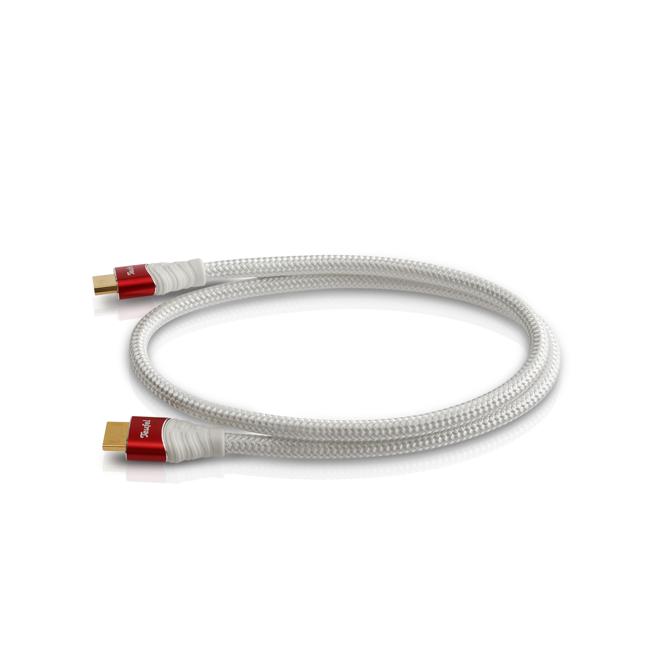 Teufel HDMI 2.0 kabel rond 0,75 m - Highspeed HDMI kabel ondersteunt alle 2.0 specificaties, zoals 4K 50/60p en 4K 3D - wit