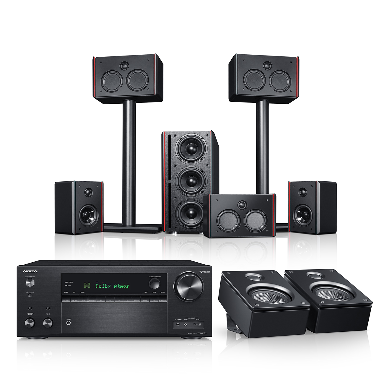 System 4 THX AVR voor Dolby Atmos 5.1.2-Set""