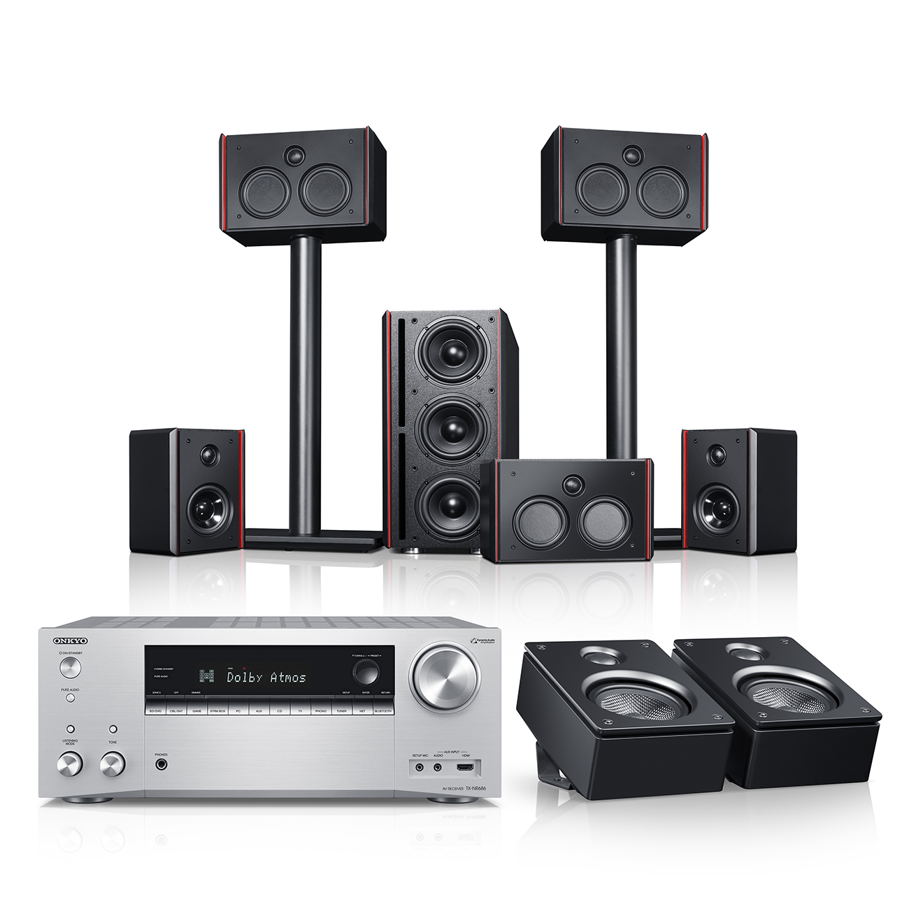 System 4 THX AVR voor Dolby Atmos 5.1.2-Set""