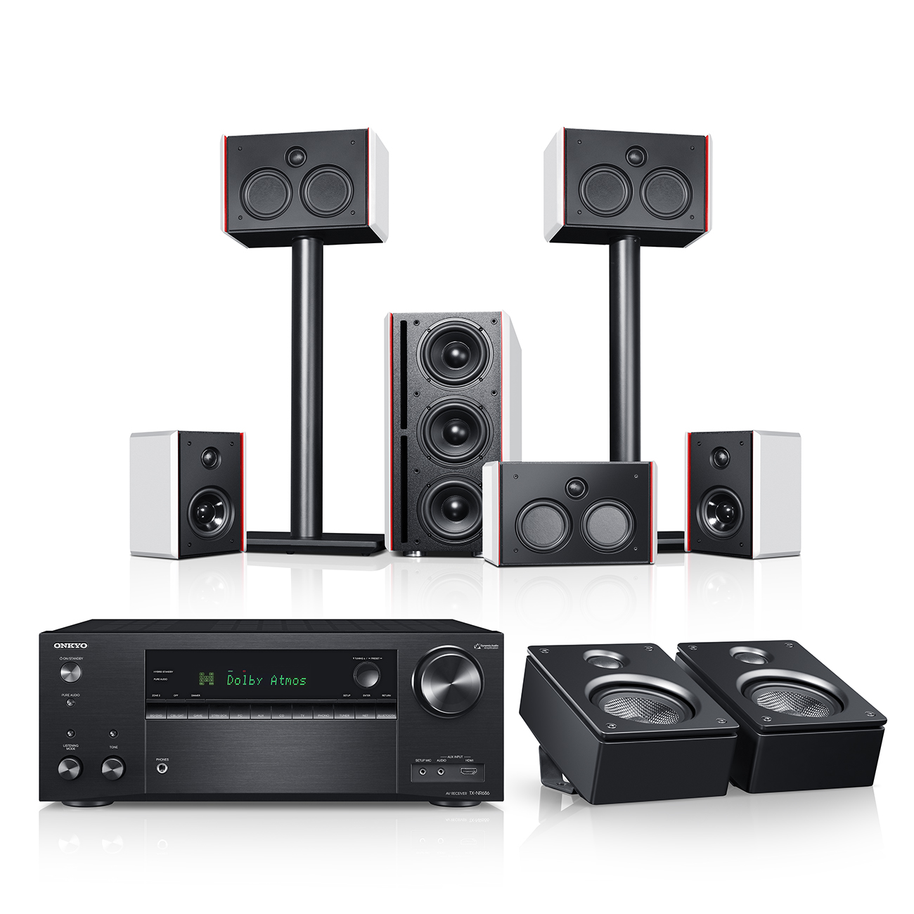 System 4 THX AVR voor Dolby Atmos 5.1.2-Set""