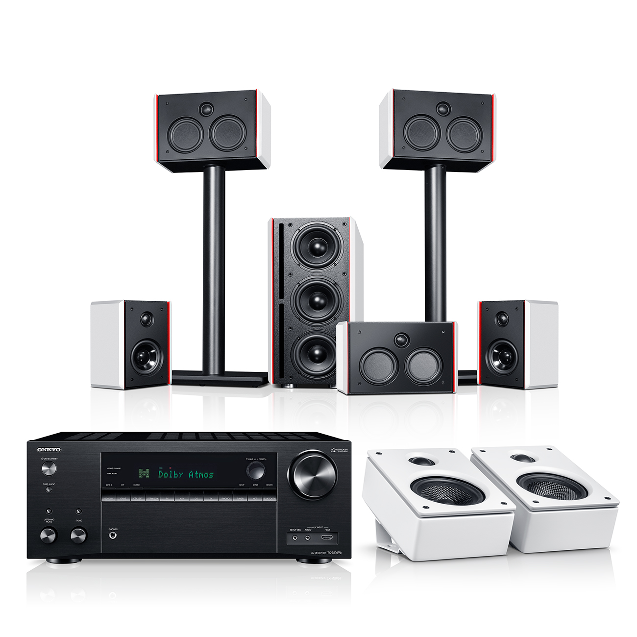 System 4 THX AVR voor Dolby Atmos 5.1.2-Set""