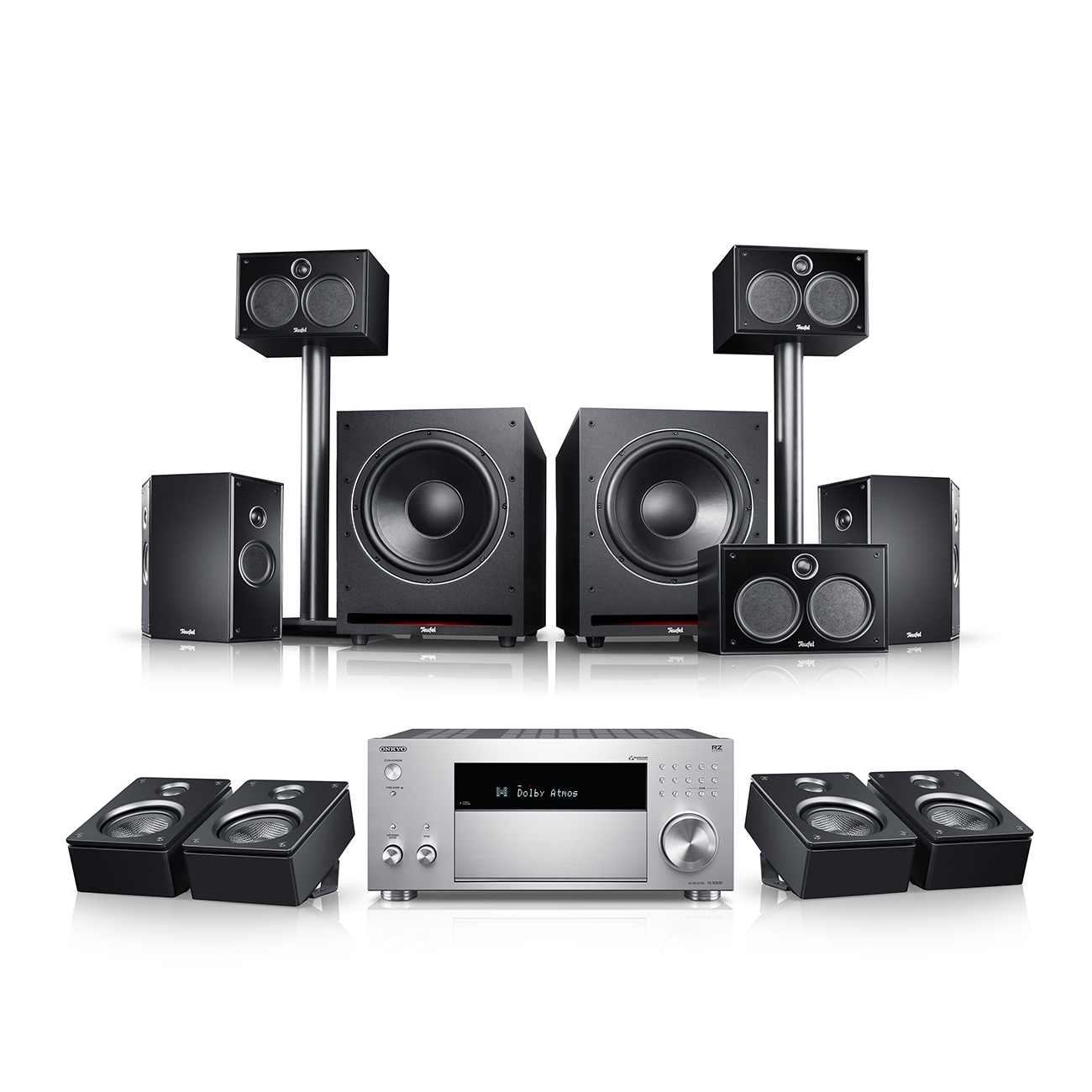 System 6 THX AVR voor Dolby Atmos "5.2.4-Set"