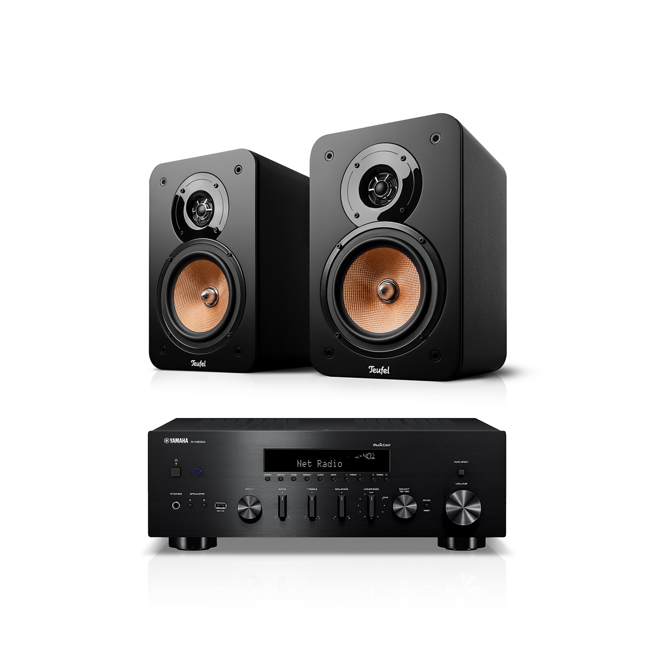 Teufel ULTIMA 20 + Yamaha R-N600A -/Zwart