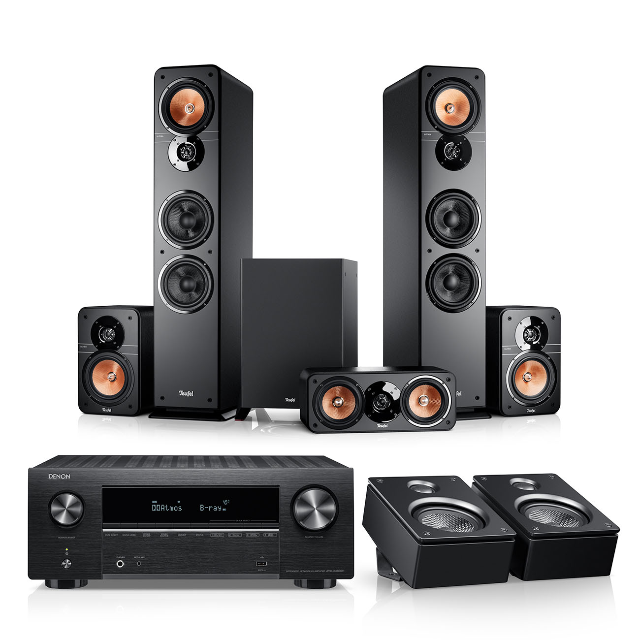 ULTIMA 40 Surround + Denon X3800H voor Dolby Atmos