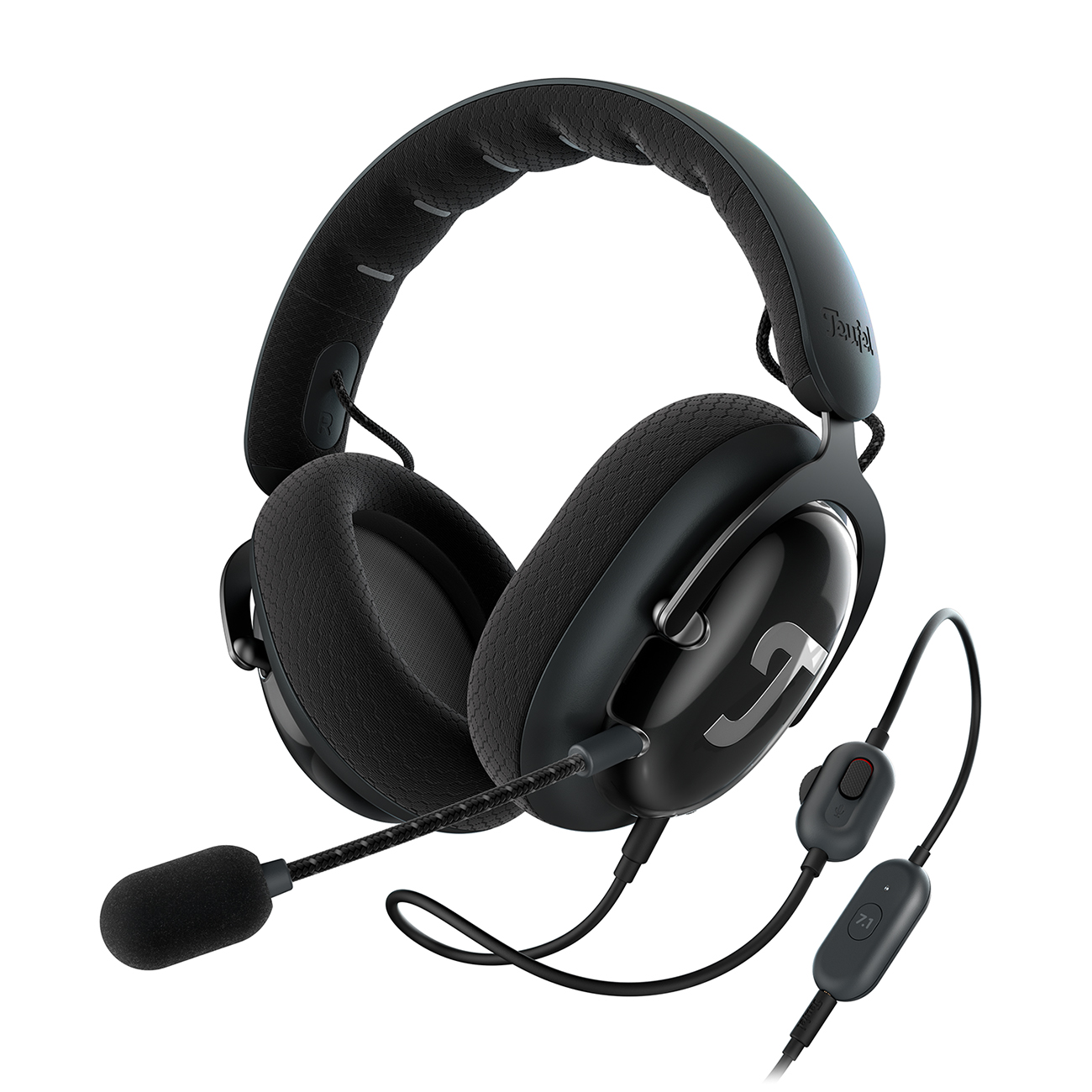 Teufel ZOLA | Bekabelde over-ear headset met microfoon voor games, muziek en home-office, 7.1 binaurale surround sound - zwart