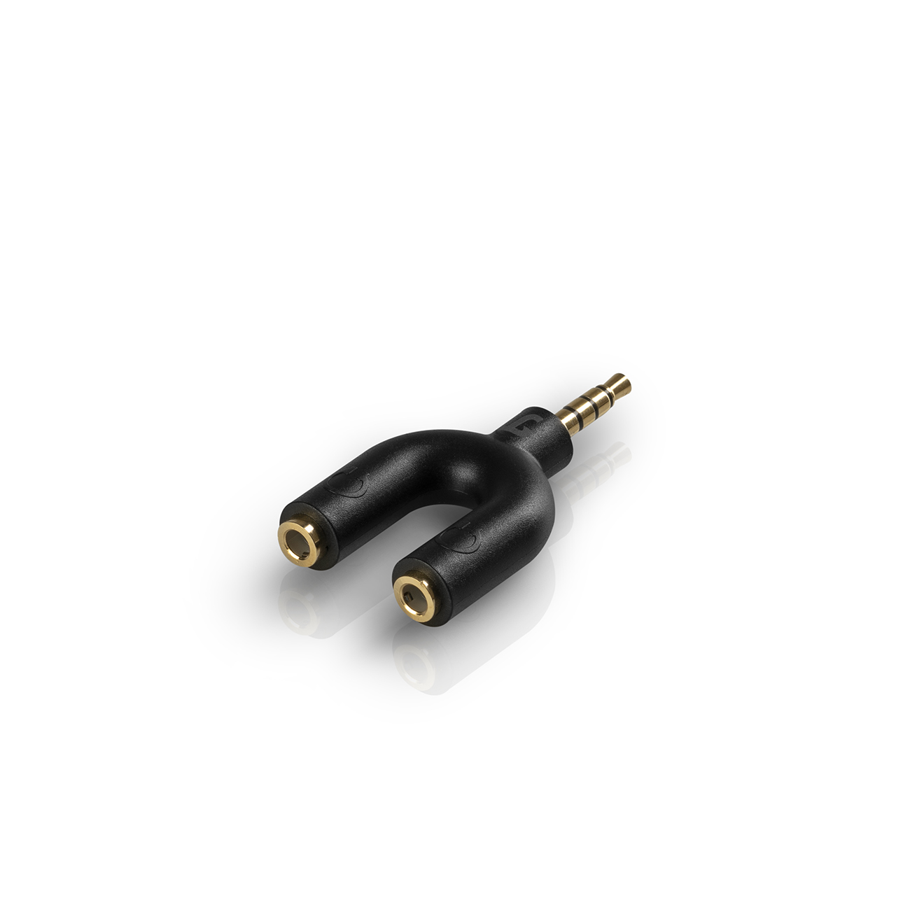 Teufel Y-adapter - Y-splitter adapter voor koptelefoons op 3,5 mm aansluiting - lengte 5 cm - zwart